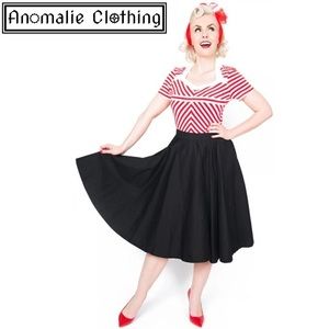 Lindy Bop Black Peggy Circle Skirt